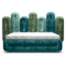 CREOLE Bett W129-180 breit Bohème Vintage Velvet